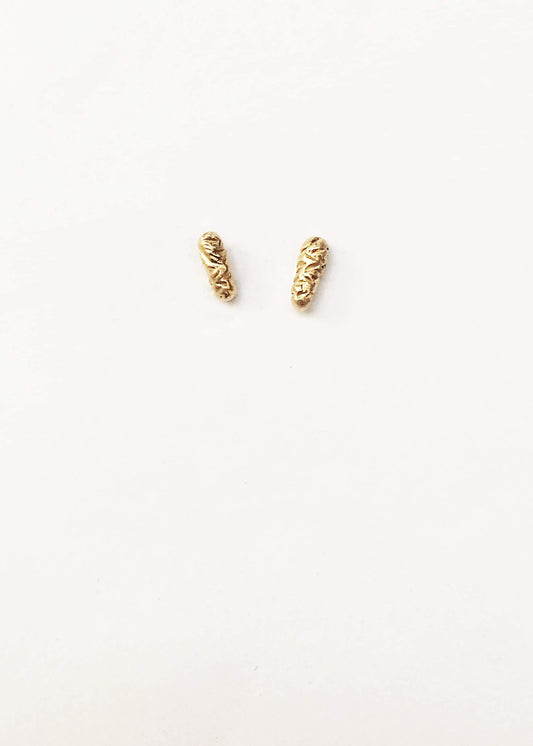 gold plated silver studs / FOREST Seeds