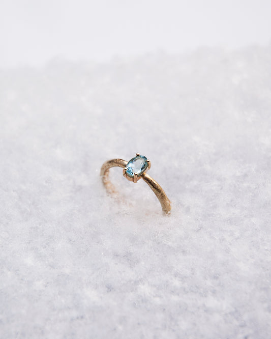 Fairmined gold RING / AQUA
