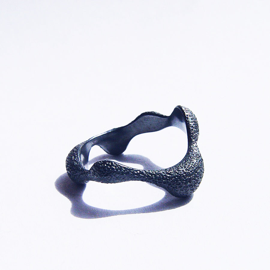 silver ring / STORMY WAVE