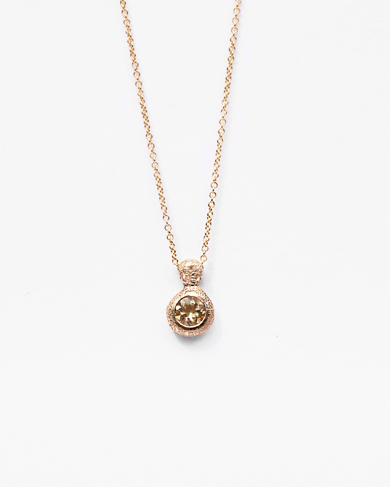 Fairmined gold NECKLACE with golden beryl / SUNNY DOT
