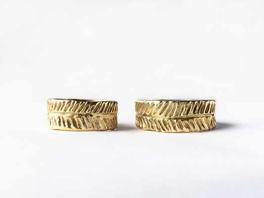 Fairmined gold band FERNS Bold
