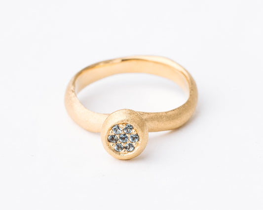 silver RING with topazes / KONSTELACJE 1