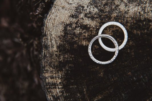 silver band ring / FOREST Light