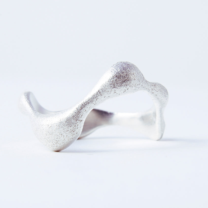 silver ring / STORMY WAVE