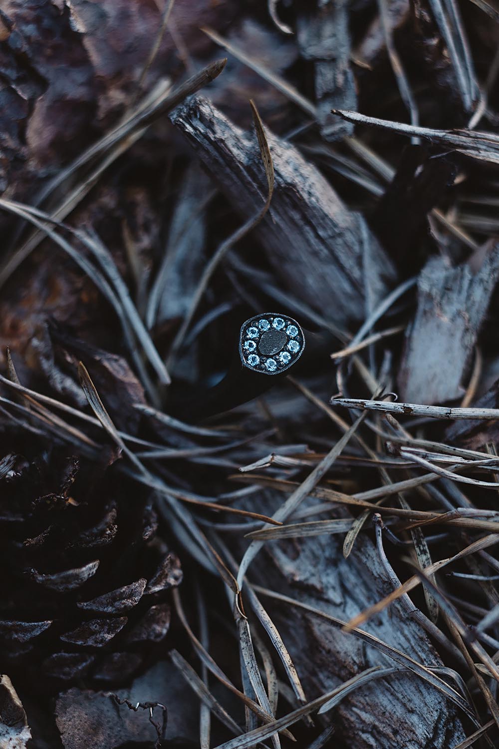 silver RING with topazes / KONSTELACJE