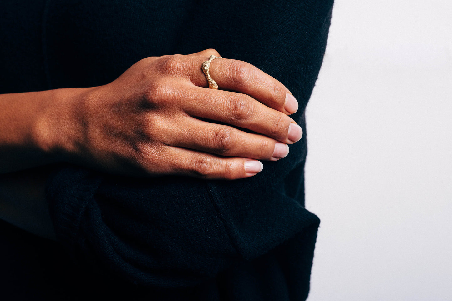 silver ring / STORMY WAVE