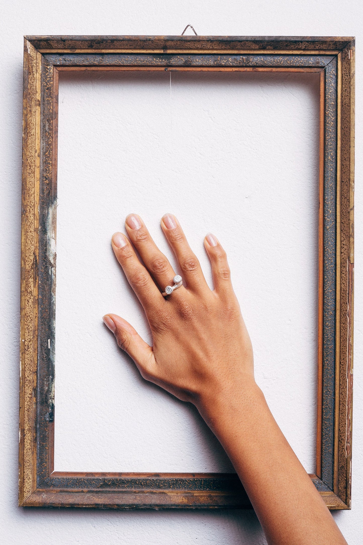 silver RING with topazes / KONSTELACJE 2