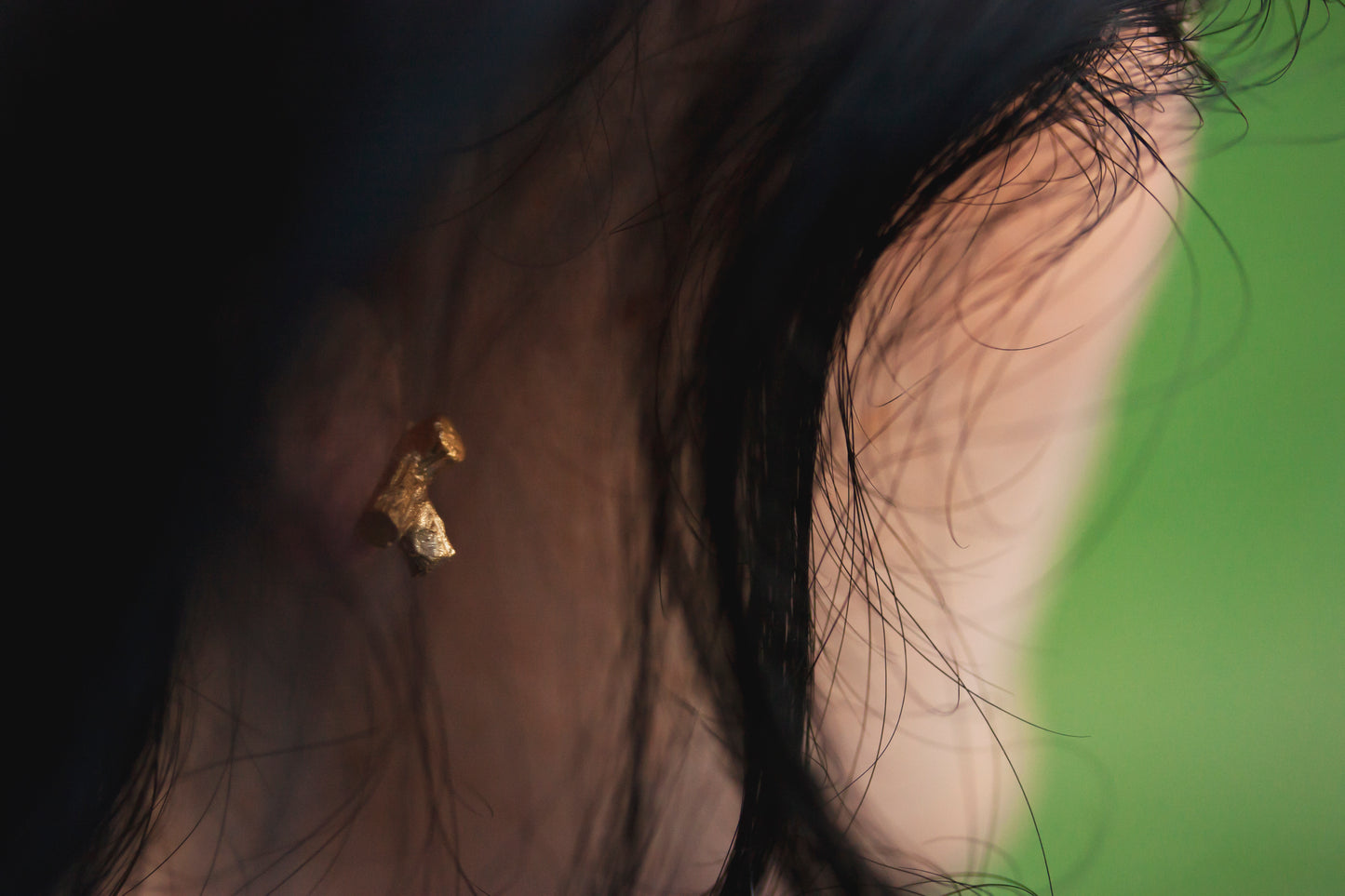 silver stud earrings / BRANCHES