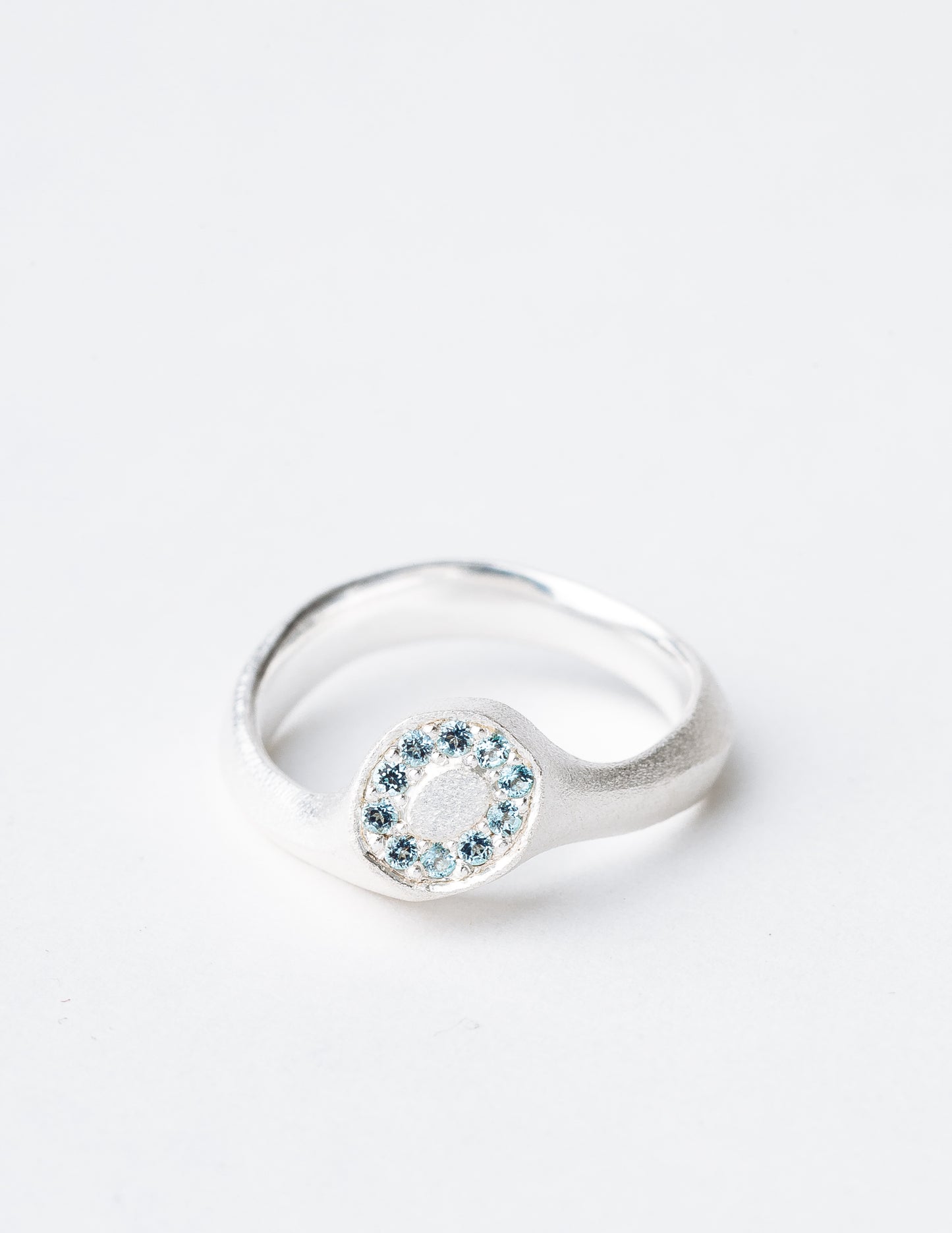 silver RING with topazes / KONSTELACJE