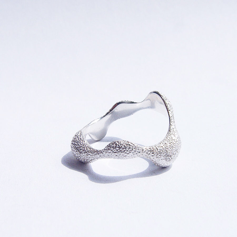 silver ring / STORMY WAVE