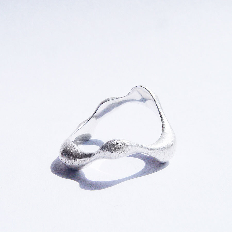 silver ring / STORMY WAVE